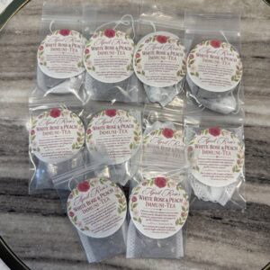 April Rose’s White Rose & Peach Immuni-Tea – 10 Tea Bags